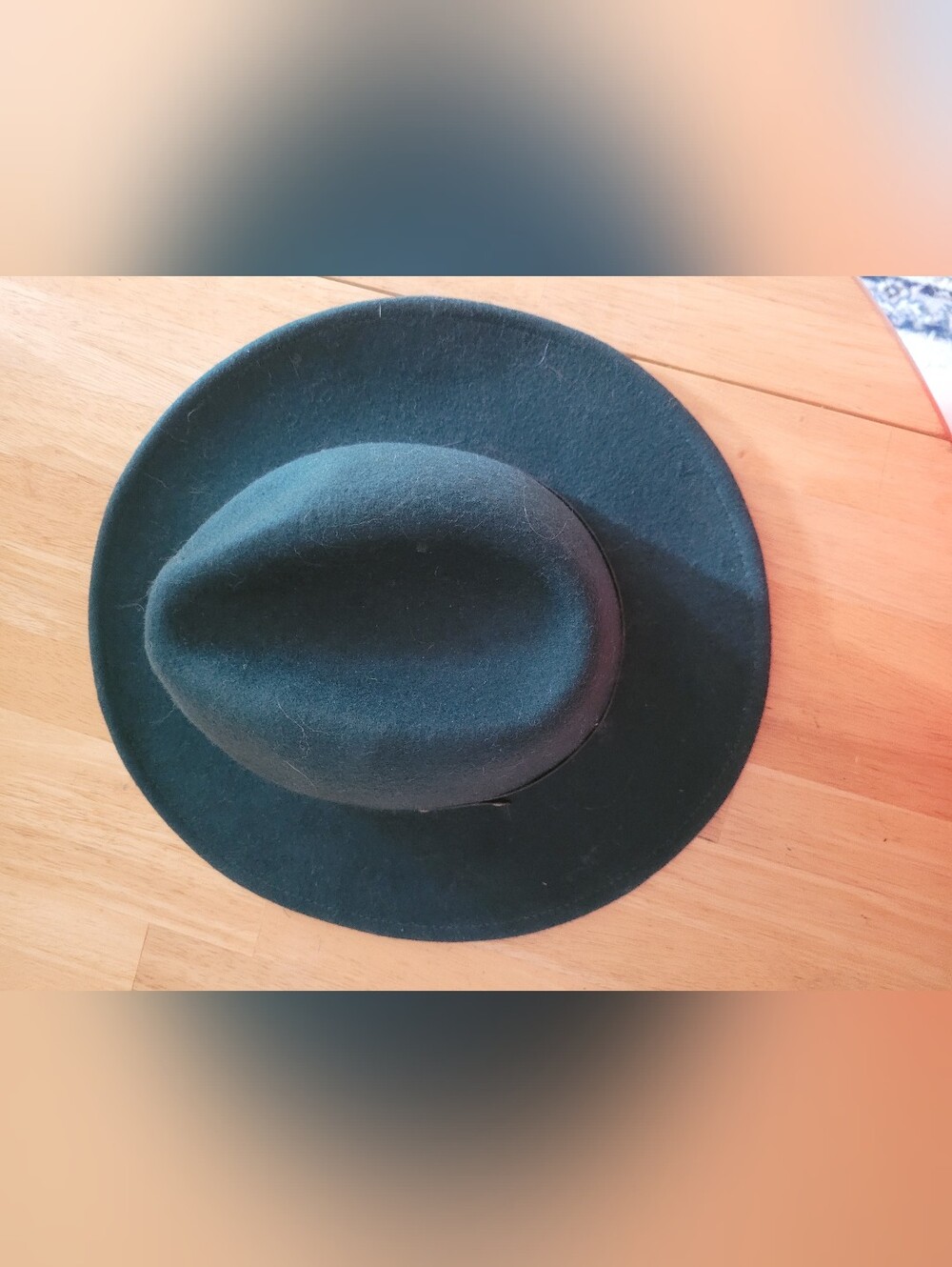 Women's Dark Green Felt Fedora Hat - Classic Style